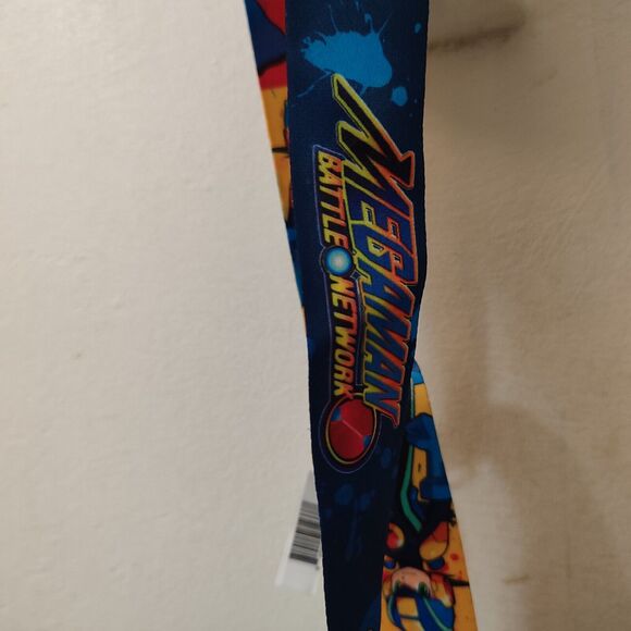 Mega Man Battle Network Cloth Lanyard With Metal Clasp Official Collectible - Picture 4 of 4